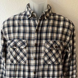 Rugged exposure flannel shirt for men size M